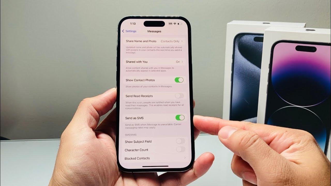 how-to-turn-on-sms-on-iphone-youtube