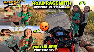 ROAD RAGE With RendOm Cute Girl🤬| She Start F!Ght with me🤬 | Preparation for Ladakh