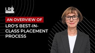 An Overview of LRO's Best-In-Class Placement Process