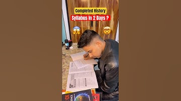 History Syllabus In 2 Days 😱 #class10 #motivation #studyvlog #cbse #studywithme