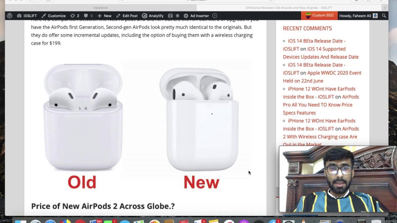 Differnce Between old Airpods Vs New Airpods 2 YouTube