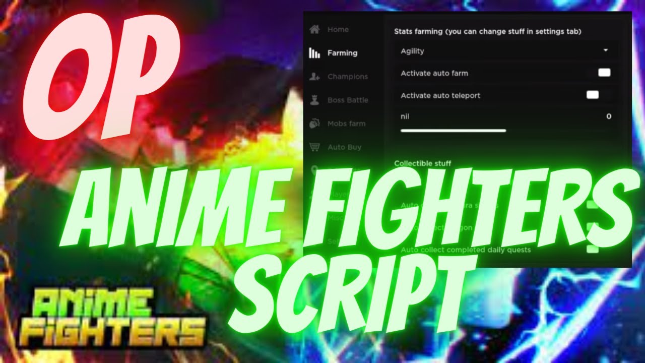 Anime Fighters Free Roblox Script - Auto Farm, Kill All Mobs, Infinite Yen