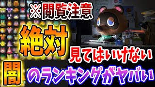 【あつ森】見たら後悔する「絶対」見てはいけない「闇のランキング」を見た結果・・・あることに気づいてしまった【あつまれどうぶつの森/Animal Crossing】