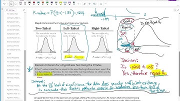 Statistics 1: 10.2 Hypothesis Testing - Proportion z Tests (Part 2 - P Value Method)