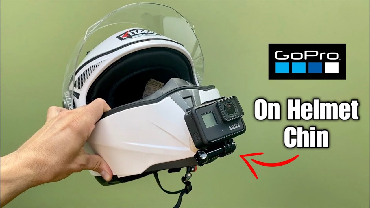 How To Mount GoPro On Helmet Chin - YouTube