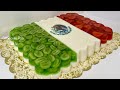 Gelatina de Bandera Mexicana Tricolor Para Fiestas Patrias