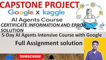 DAY 5 ERROR SOLUTION and CAPSTONE PROJECT | certificate | #kaggle #google @vickyjha1232