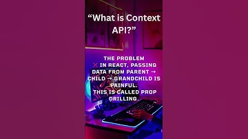 “React Context API Explained in 60 Seconds | Stop Prop Drilling in React” # #ContextAPI #ReactShorts