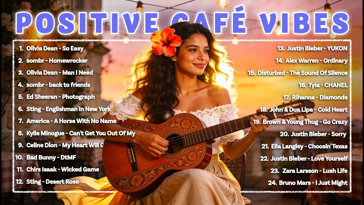 Latin Acoustic Chill Vibes ~ Positive Cafe Music ~ sombr, Olivia Dean, Chris Isaak