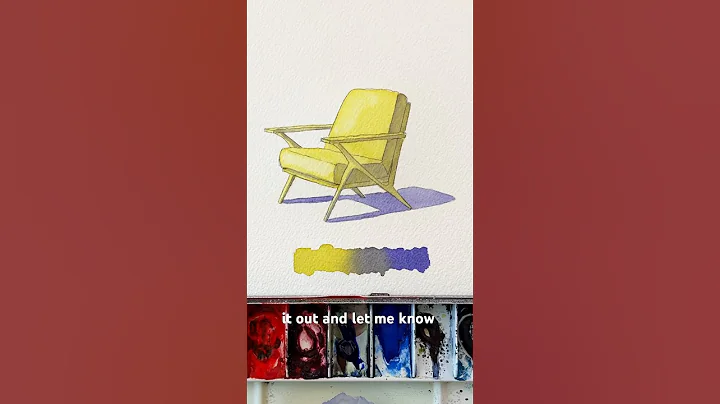 Watercolor underpainting with complementary color #watercolortutorial #watercolor #arttutorial