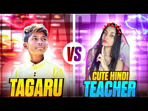 Guys Hindi Teacher Mil Gyi? Tagaru Vs Cute Hindi Teacher? Funny Video - Free Fire ||@Nonstop Gaming