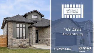 Welcome to 169 Davis in Amherstburg!