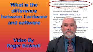 What is the difference between hardware and software?