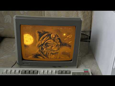 Видео: Ретро компьютер Regard Turbo XT V20 на 12MHz с CGA монитором