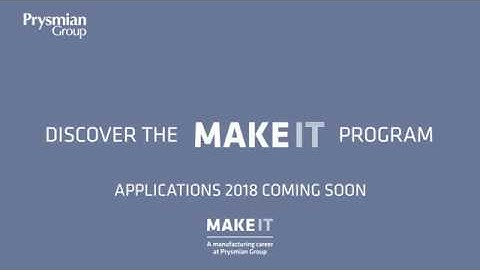 Trailer Make It program - Prysmian Group