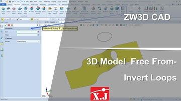 ZW3D คู่มือ สอนการใช้งาน CAD - Edit Edge - Invert Loops