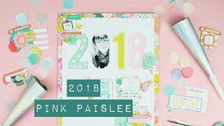 Scrapbooking Process - 2018; Pink Paislee