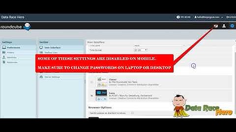 How To Change Password In Roundcube Webmail