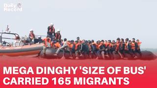 'Mega dinghy' the SIZE OF A BUS carried 165 migrants from France