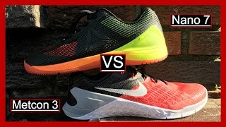 Nike Metcon 3 VS Reebok Nano 7 (The 