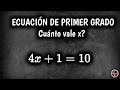 1. Ecuación de primer grado