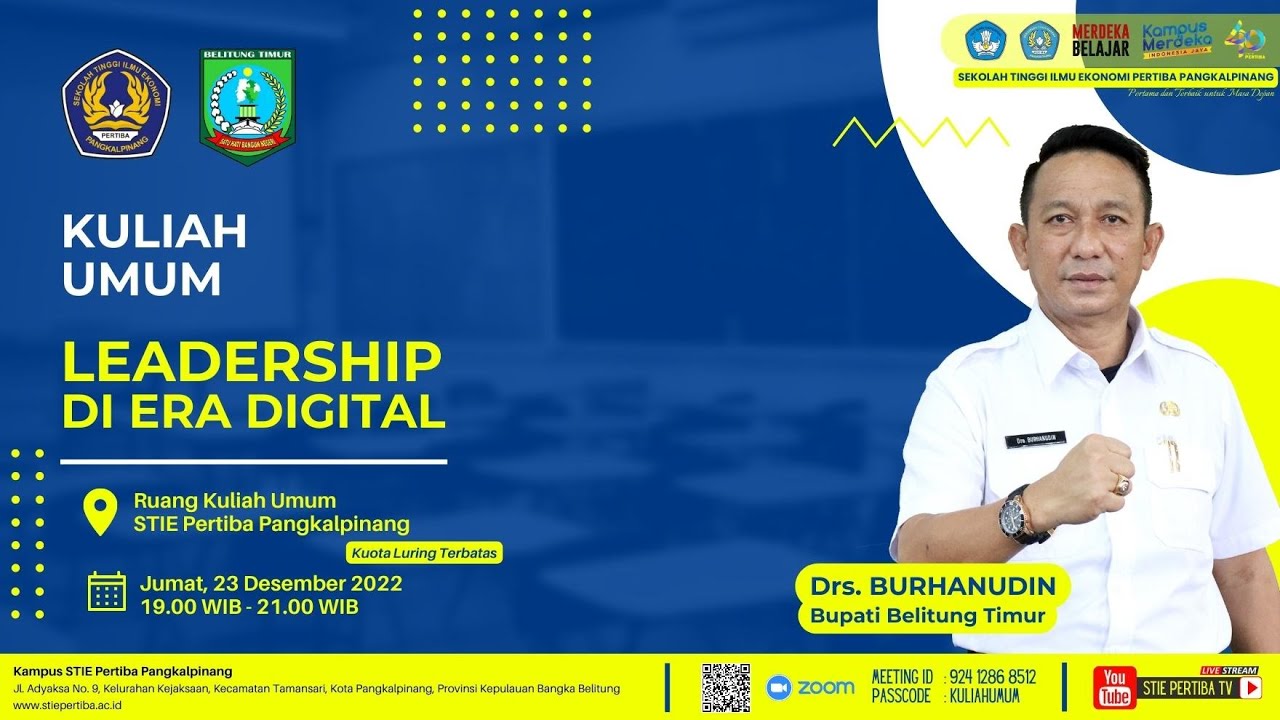 KULIAH UMUM - LEADERSHIP DI ERA DIGITAL - YouTube