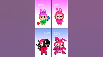 Sprunki Labubu Squid game 3 Phases #sprunki #labubu #squidgame #brainrot #incredibox #shorts