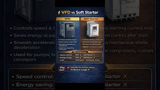 Choose the right starter for your motor ⚡VFD or Soft Starter? Save this. #VFD #SoftStarter #Motor