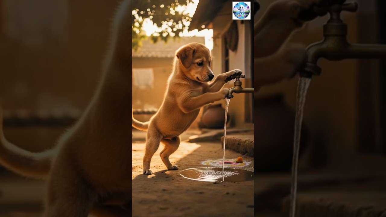 टिंकू ने पाणी बचाया🥰..