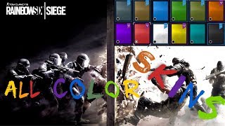 Presentation - ALL COLORS WEAPON SKINS - Rainbow Six Siege - Color-Party by StuntmAEn Bob