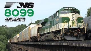 Chasing Norfolk Southern 8099 Heritage Unit and More - Railfanning Cincinnati Ohio - July 2, 2023