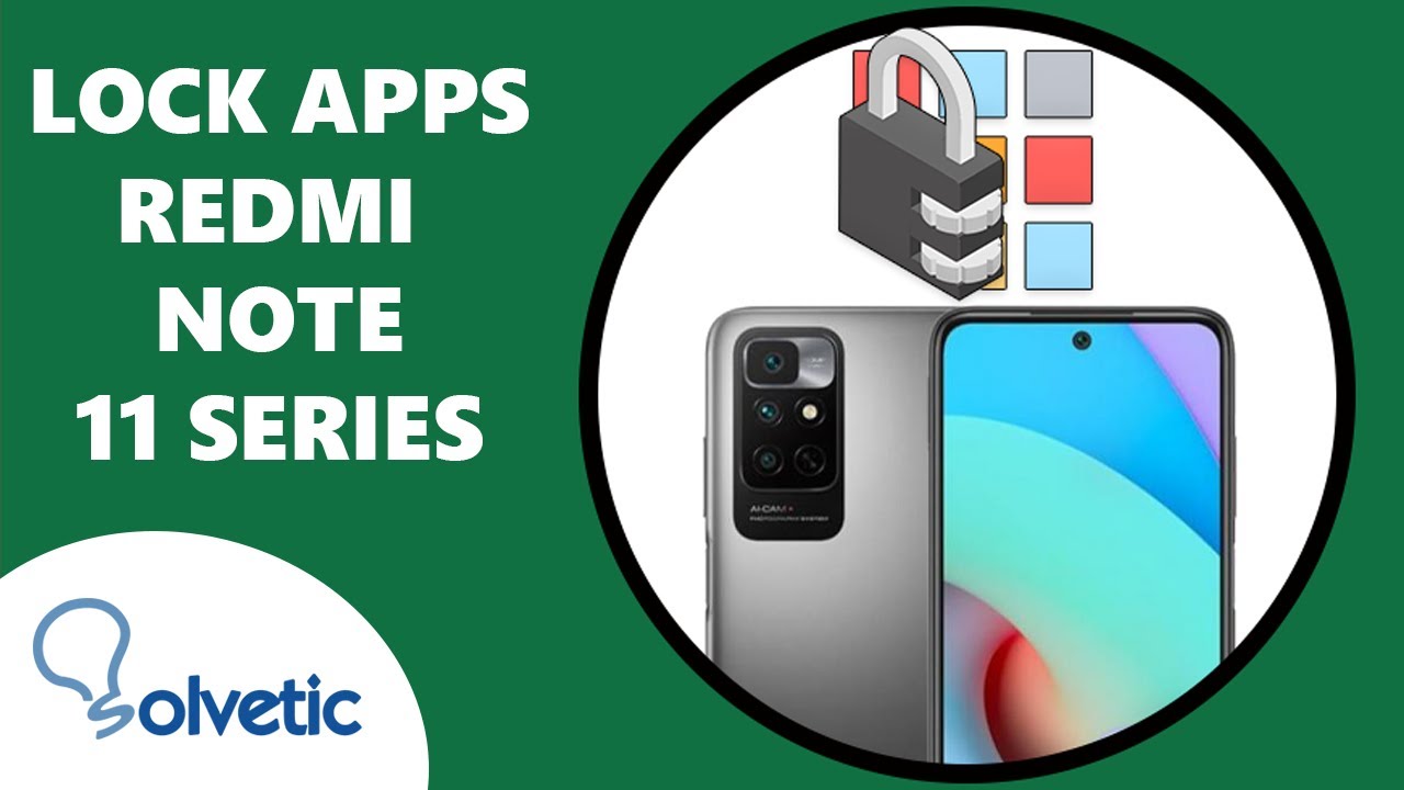 How to lock apps on Xiaomi Redmi Note 11 Note 11S Note 11 Pro ️ - YouTube