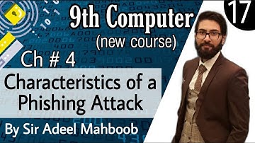 Characteristics of a Phishing Attack in hindi/urdu | 9th computer new book chapter 4