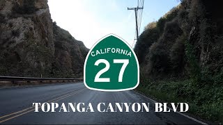 Topanga Canyon Blvd 4K Drive - Driving to Pacific Coast Highway, Malibu