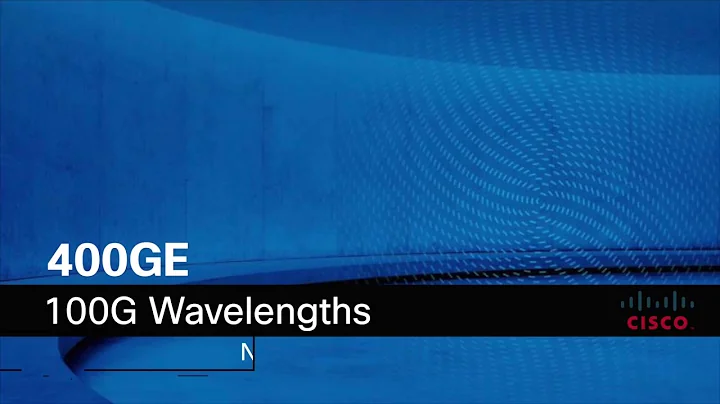 100G Wavelengths for 100G and 400G Ethernet
