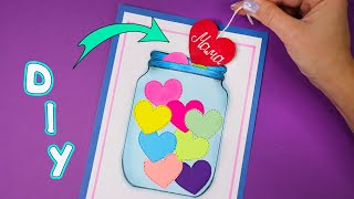 DIY Баночка с сердечками 💕 Подарок для мамы или подруги на 8 марта!