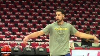 Klay Thompson Ultimate Shooting Workout At Warriors Practice. HoopJab NBA