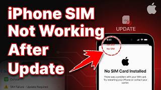 How To Fix iPhone SIM Not Working After Update
