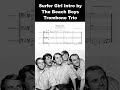 Beach Boys - Surfer Girl Trombone Trio Arrangement by Leo Joy