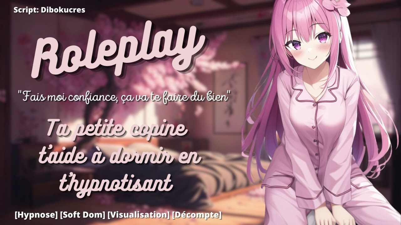 ASMR FR ROLEPLAY :  Ta petite copine t'hypnotise pour que tu t'endormes