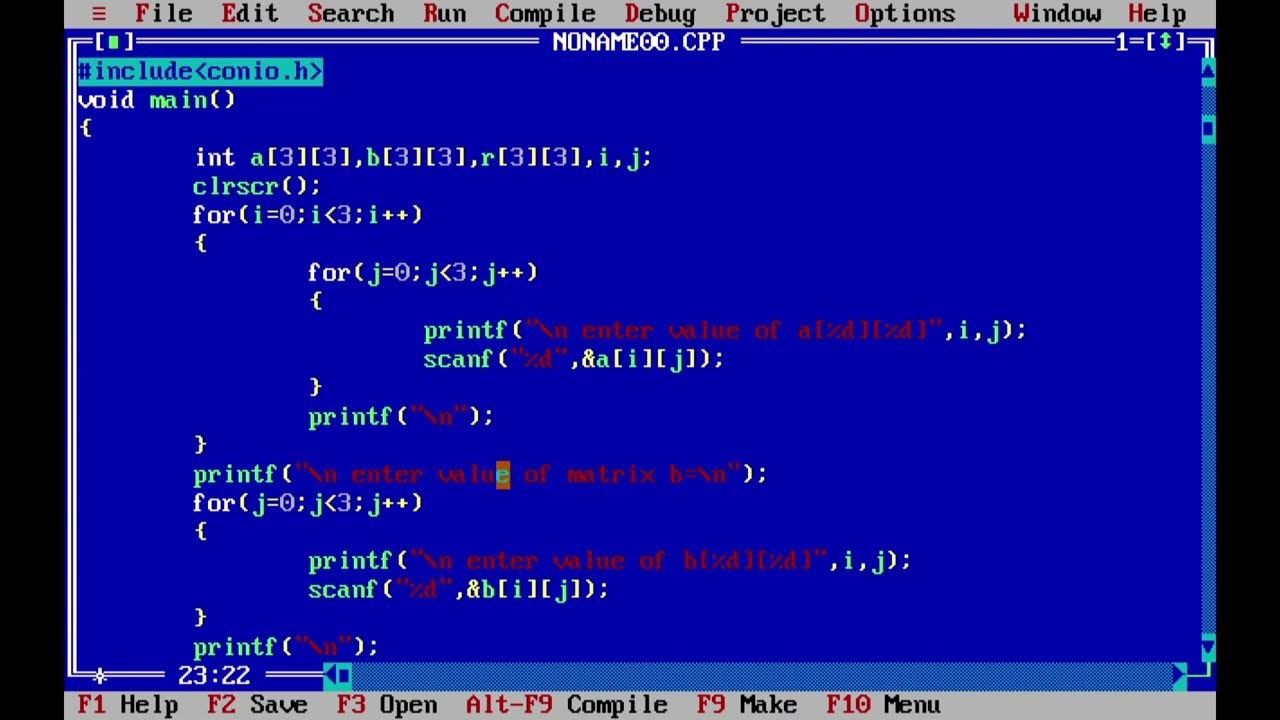 VNSGU FYBCA Sem-2 Subject: integer Matrix (+) And (-) Practical Season ...