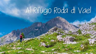 Al Rifugio Roda di Vael in Val di Fassa, giro ad anello sulla via delle Feide #valdifassa #dolomiti