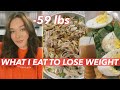 WHAT I EAT IN A DAY FOR WEIGHT LOSS IN A CALORIE DEFICIT | -59 lbs down!!!