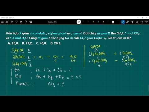 Video Hỗn hợp X gồm ancol etylic, etylen glicol và glixerol... - youtube