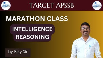 INTELLIGENCE REASONING MARATHON CLASS 1 I APSSB I CGL I I by Biky Sir