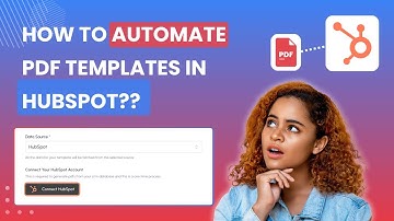 How do you automate your PDF templates through the HubSpot?