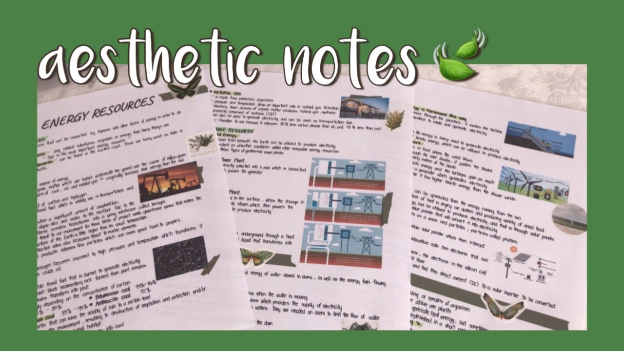 how I design my notes // aesthetic notes - YouTube