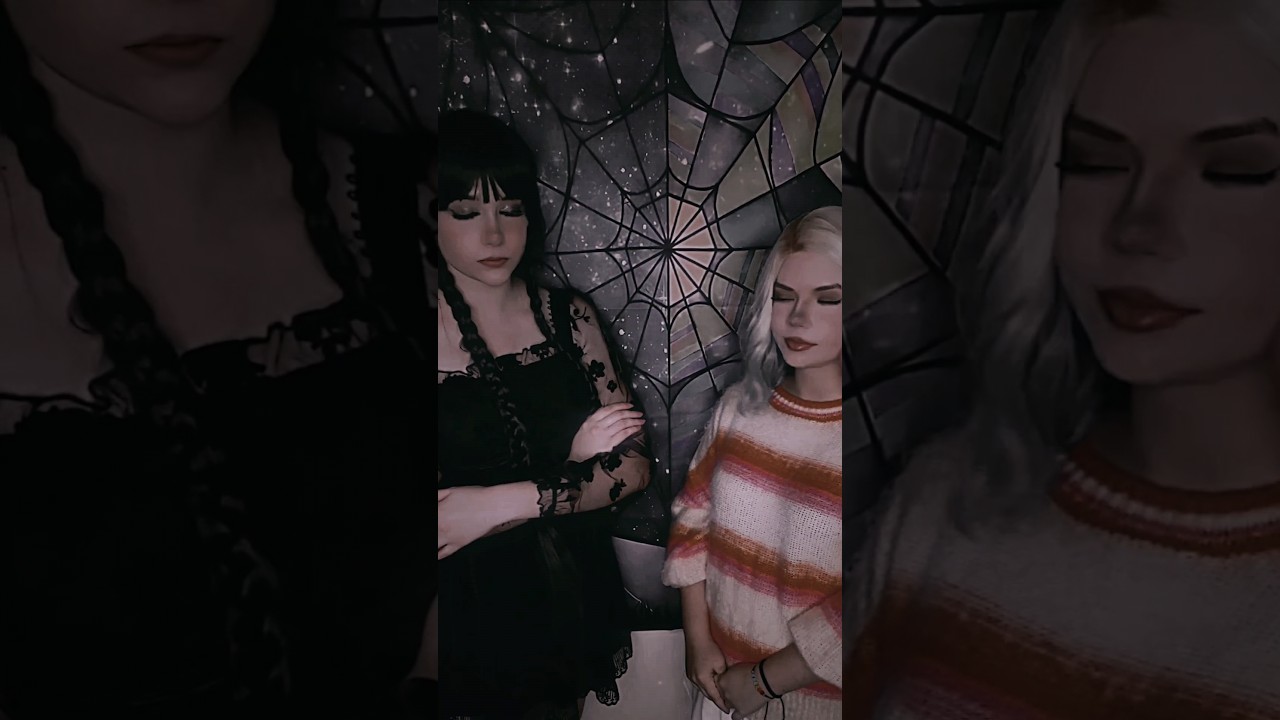 Harpy hare 🐰 | Wednesday Addams & Enid Sinclair@nikkihatsunecosplay#cosplay