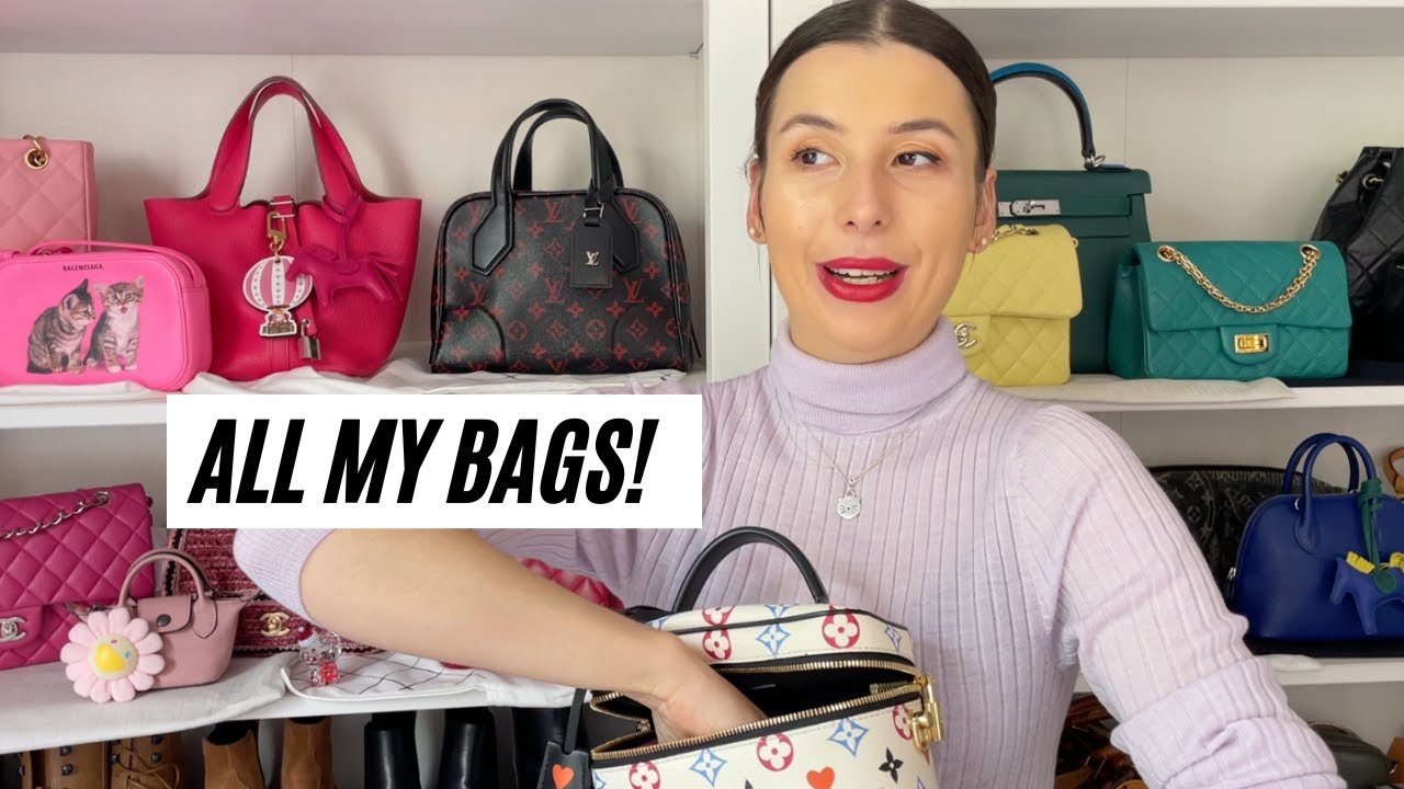 MY ENTIRE HANDBAG COLLECTION 2021- update! Louis Vuitton, Hermes, YSL ...