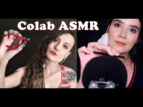 ASMR COLAB  🎧 ROLEPLAY - FAZENDO SUAS UNHAS E SOBRANCELHA NA CLINICA DE ESTÉTICA 💅🏻 (Danni e Naiane)